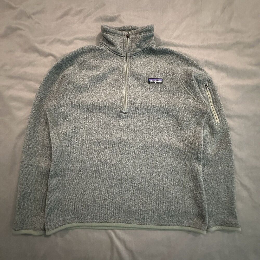 Patagonia Better Sweater Women M Quarter Zip Fleece Long Sleeve Knit Pullover